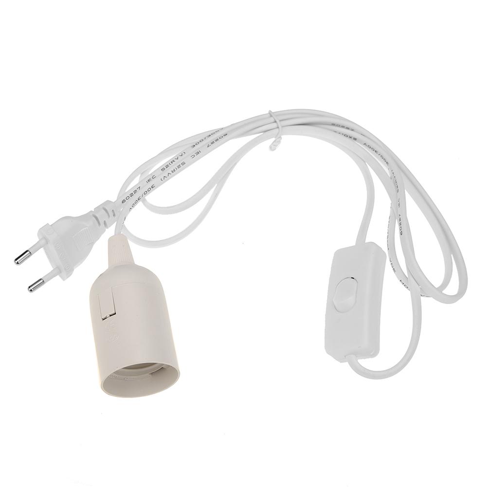

E27 Lamp Bases With Switch Wire For Pendant Bulb Hang Light, 501 Original