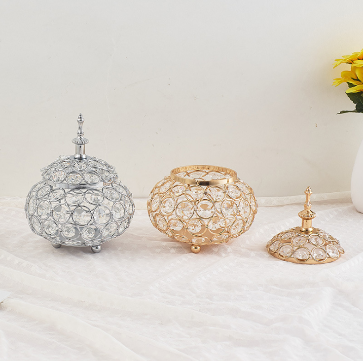Crystal Tea Light Candle Holder Family Party Decoration