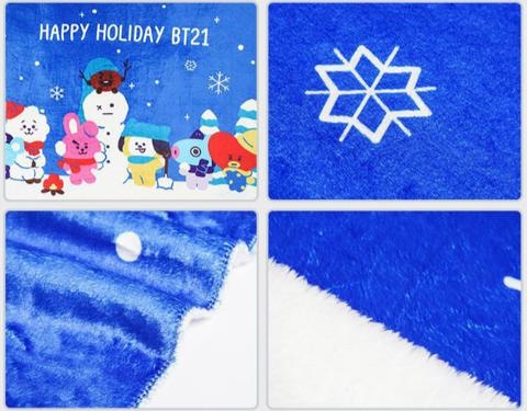 Bt21 christmas blanket sale