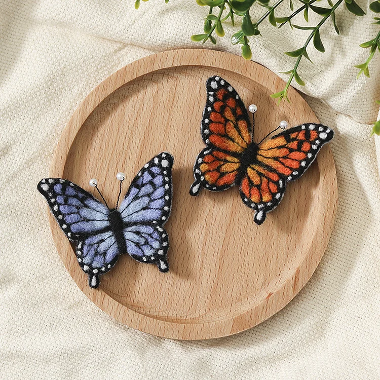 FeltingJoy - Butterfly Brooch Needle Felting Kit