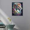 Feuille dragon-partielle ab carr&eacute; peinture diamant-40*50cm