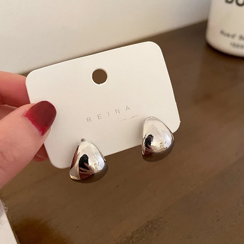 Silver Needle  Exaggerated Lovely Earrings Light Luxury High-grade Niche Earrings Fashion Metal Temperament Earrings For Women