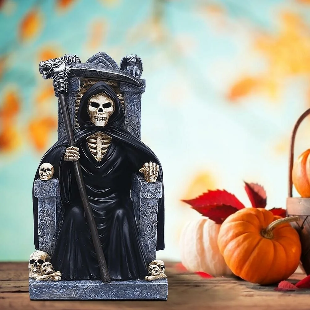 Halloween Traditional Throne Reaper Statue
