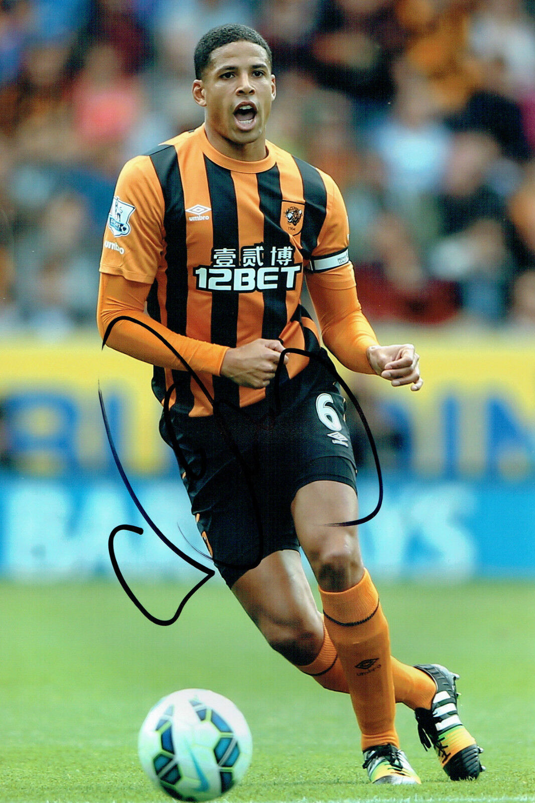 Curtis DAVIES Signed Autograph 12x8 Hull City Photo Poster painting AFTAL COA