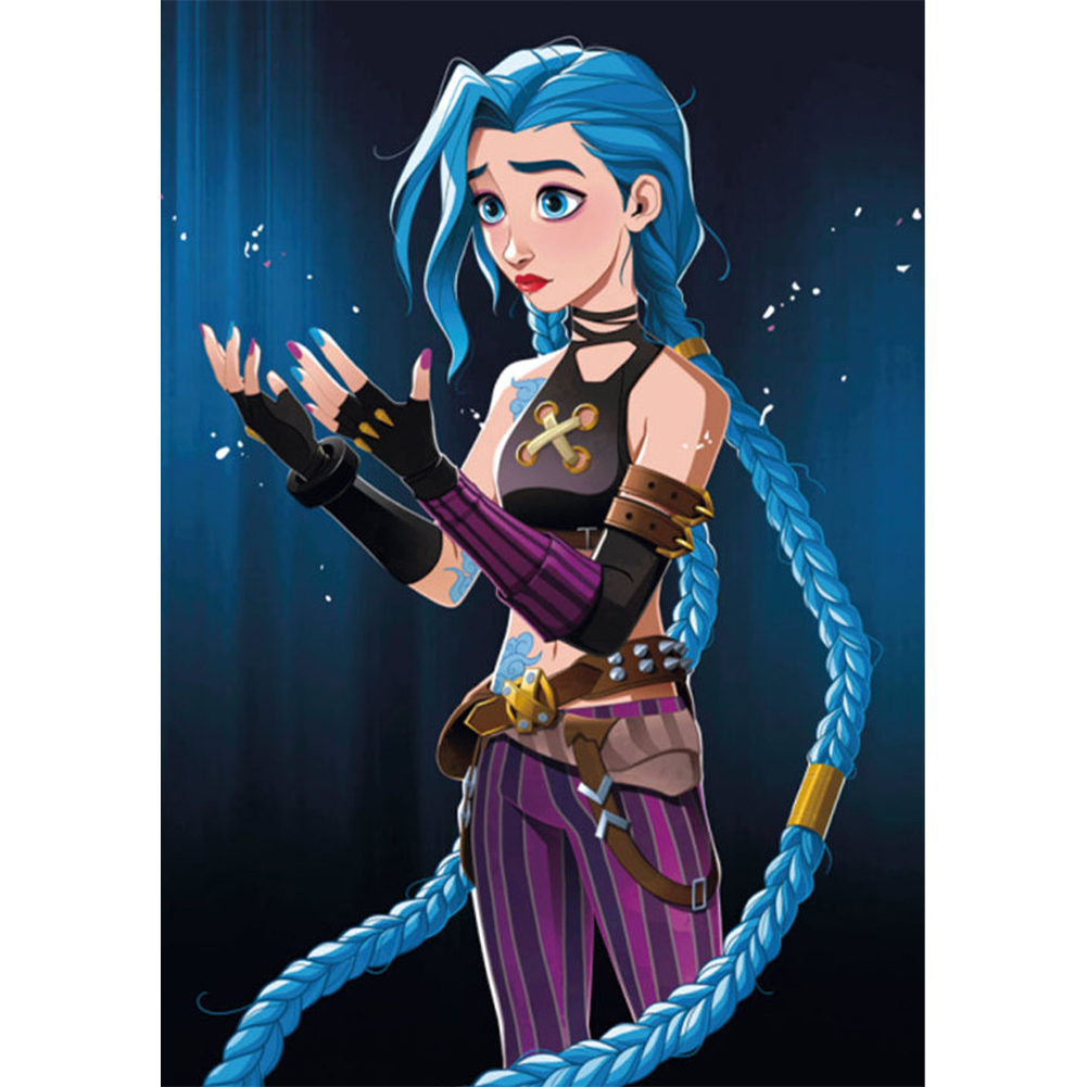 

League of Heroes Jinx - Round Drill Diamond Painting - 30*40CM, 501 Original