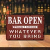 Funny Bar Open - Metal Tin Signs(8*12Inch/12*16Inch) - Bar