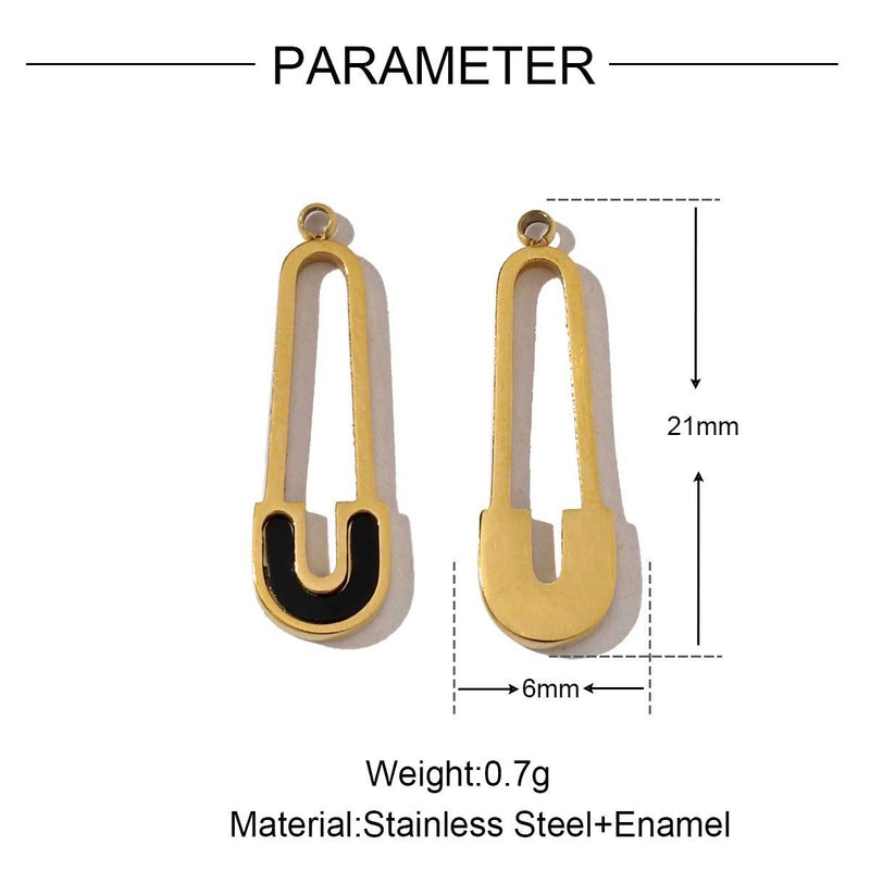 3 PCS/Package 13*10mm 25*18mm 8 * 8mm Titanium Steel Geometric Heart Shape Jewelry Accessories Pendant