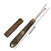 Vintage Carved Metal Seam Ripper with Safety Cover - Antique Stitch Unpicker & Thread Remover for Cross Stitch Mistakes tapestrymarket