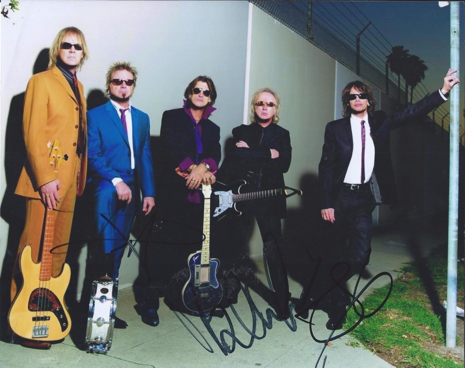 Aerosmith Signed Autographed 8x10 Photo Poster painting Steven Tyler Brad Whitford Tom Hamilton