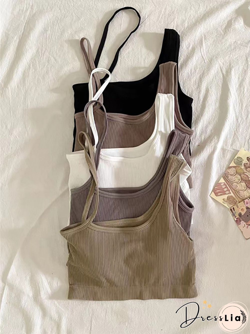 Women Irregular Halter Tanks Tops Y2K Camis Women Sweet Solid Crop Tops Women Crop Tops Spaghetti Tops Summer Women