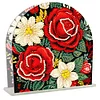 Christmas Acrylic DIY 5D Diamond Art Painting Napkin Holder Set (Red Roses)