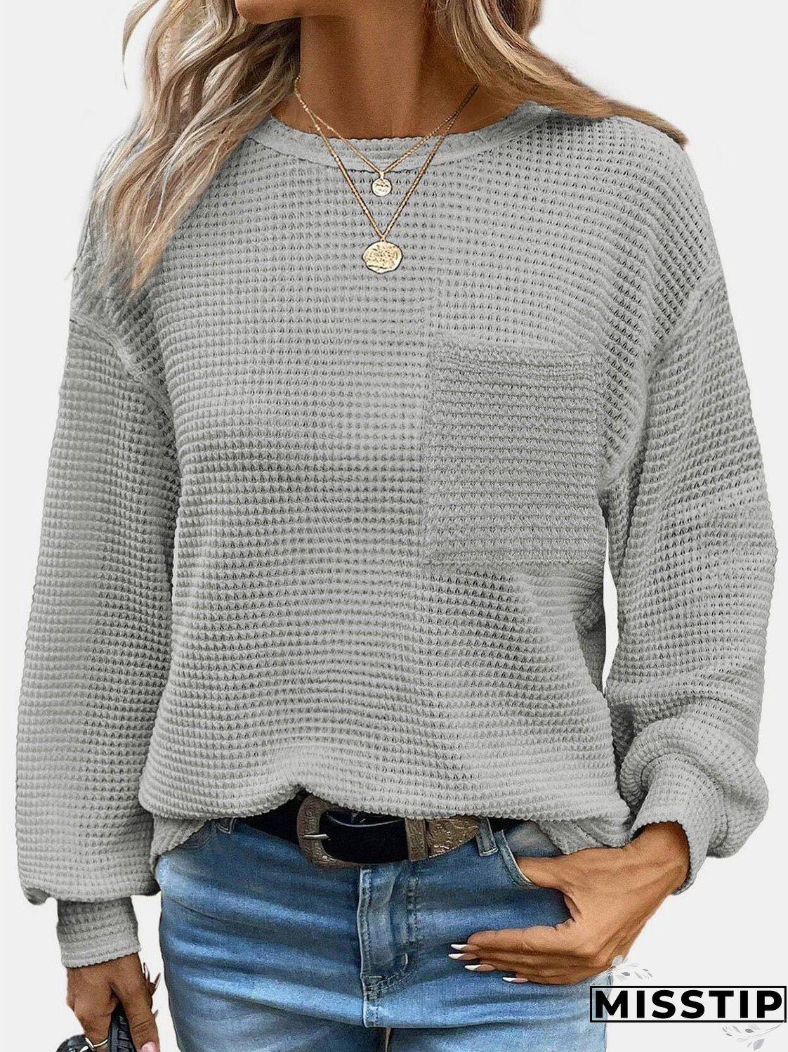 Round Neck Long Sleeve T-Shirt