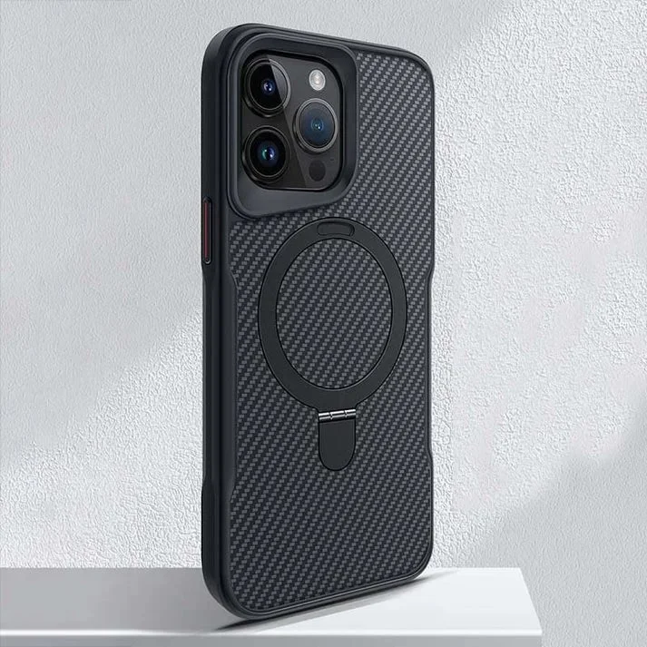 Magnetic Carbon Fiber Pattern Phone Case For iPhone  Etrgadget- Smartphone Cases & Covers | Accessories