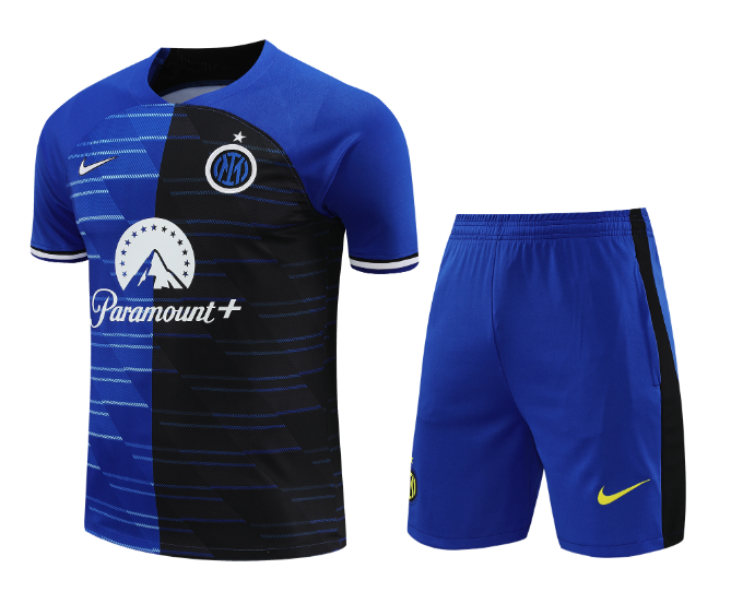 24/25 Inter Milan Training Kit Short Sleeve Blue Football Shirt Thai Quality