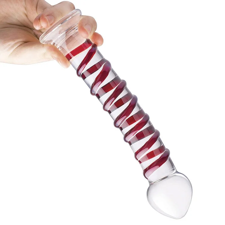 pornhint Pornhint Gläs 10 Inch Mr. Swirly Dildo