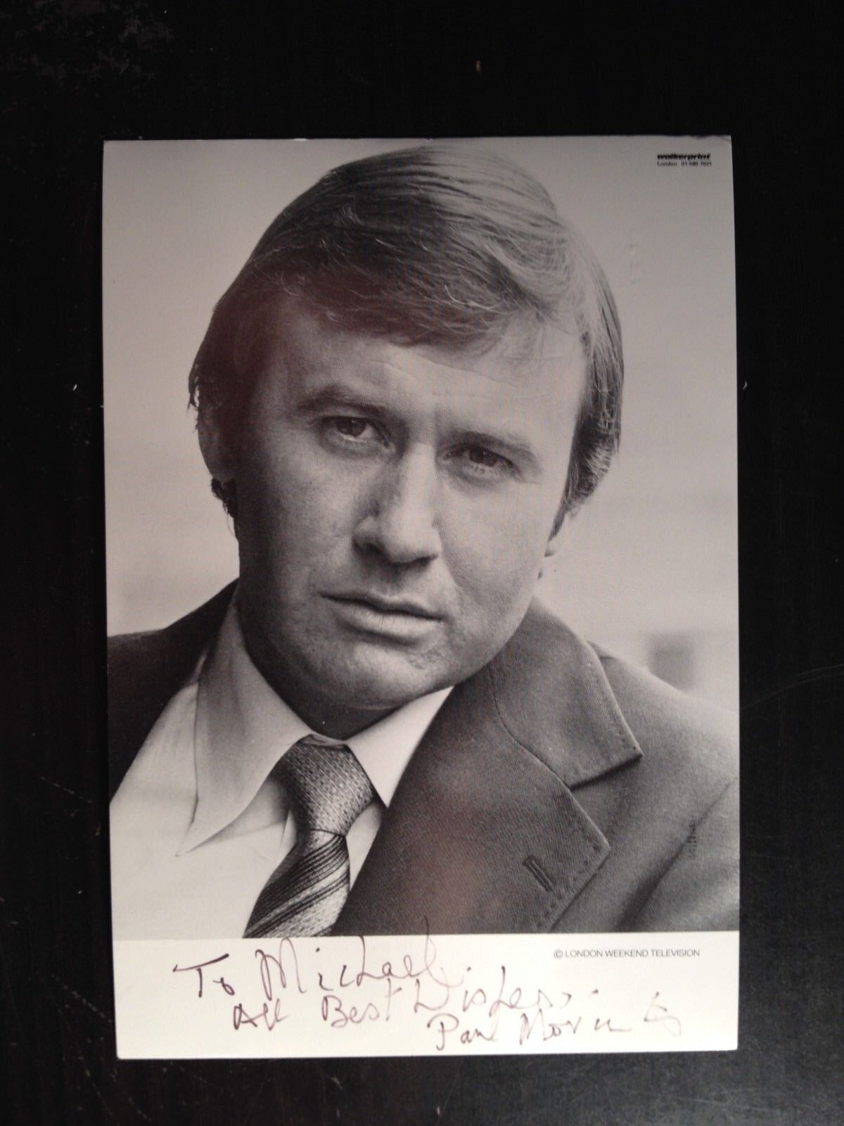 PAUL MORIARTY - POPULAR BRITISH ACTOR - EXCELLENT SIGNED Photo Poster paintingGRAPH