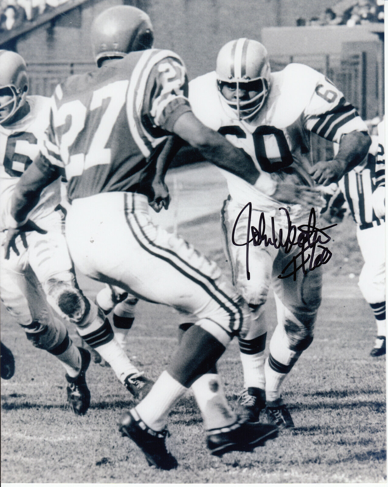 John Wooten #0 8x10 Signed w/ COA Cleveland Browns 033119