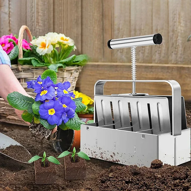 Cell Soil Block Maker with 3 Kinds Seed Pins