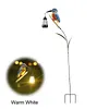 Solar Powered Kingfisher Garden Stake Lantern Outdoor Warm LED Decor