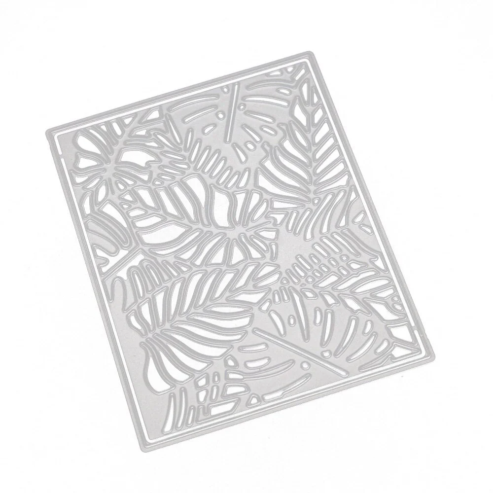Rectangle Frame Metal Cutting Dies Tree Leaf Stencil Leaves Decoration Scrapbooking Embossing New Craft Stamps And Dies