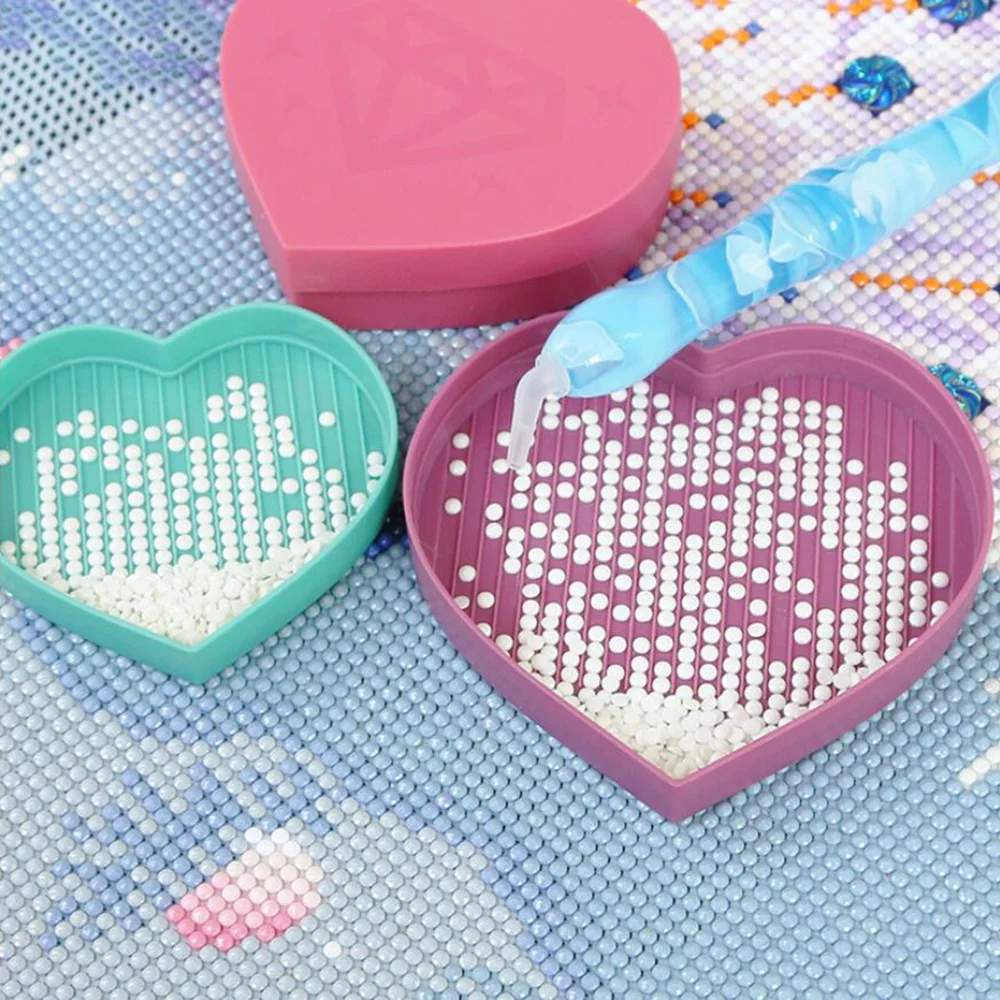 Diamond Painting Tray Heart-shaped Rhinestone Drill Plate