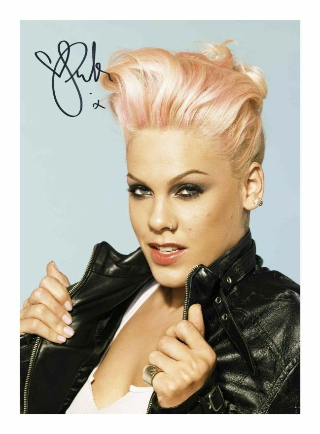 P!NK PINK AUTOGRAPH SIGNED PP Photo Poster painting POSTER