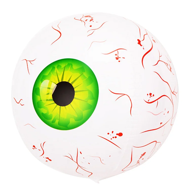 Scary Decorations Balloons Inflatable Balloons Halloween Prop (4D Green Eyeball)