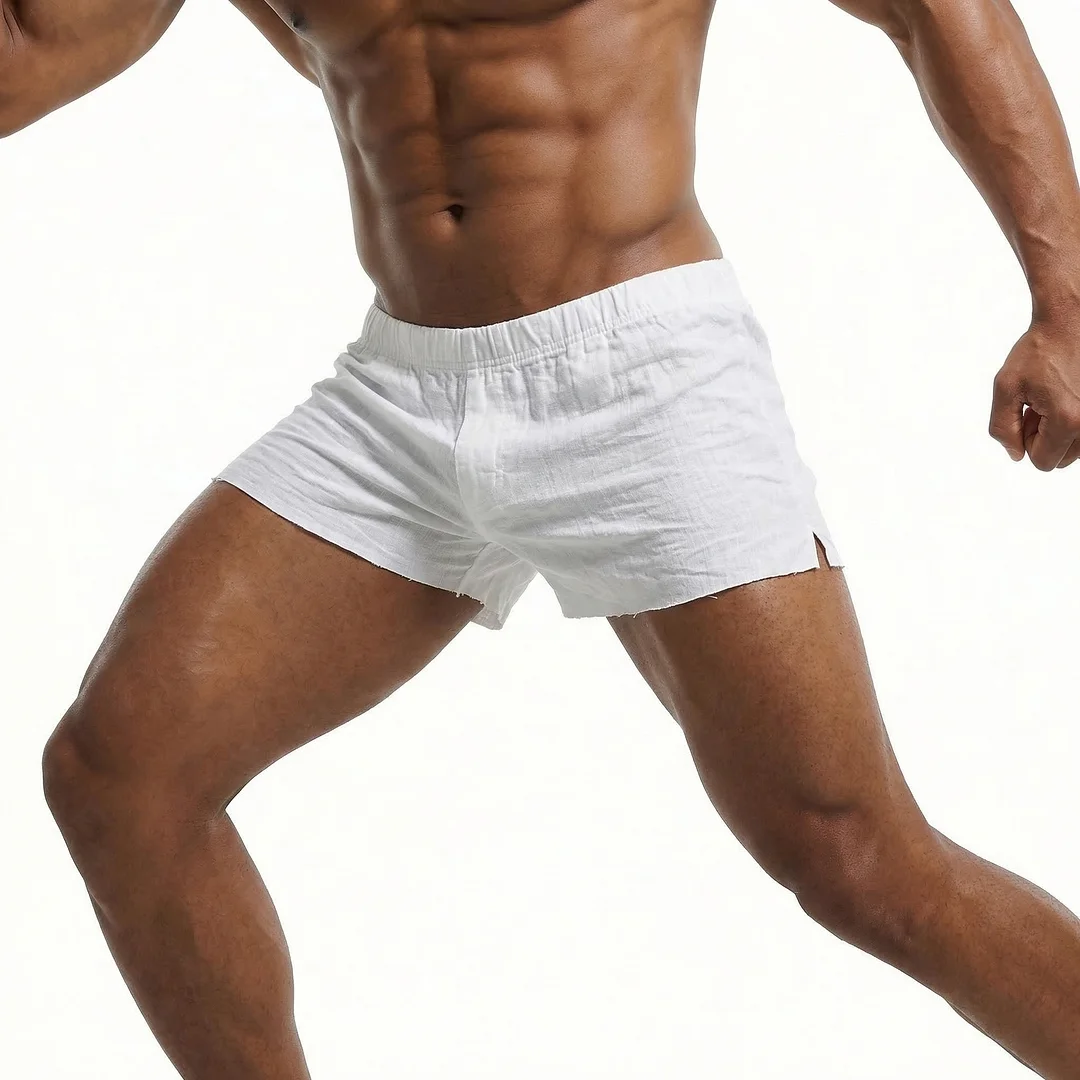 Men's Basic Casual Shorts, Breathable Linen Shorts-INSPIREUSE
