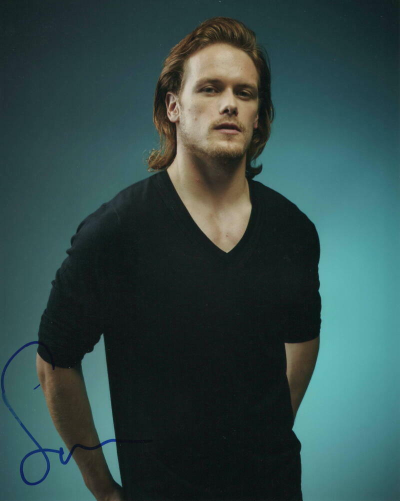 SAM HEUGHAN SIGNED AUTOGRAPH 8X10 Photo Poster painting - JAMIE FRASER, OUTLANDER STUD, RARE!