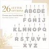 DIY 26 A-Z Letter Pearl Painting Keychain Charm Kits, Custom Alphabet Initial DIY Name Bag Key Ring Gift