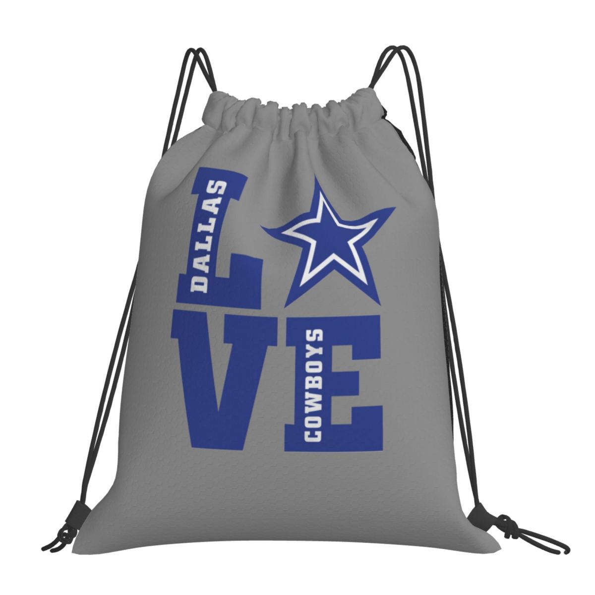 Dallas Cowboys Football Team Unisex Drawstring Backpack Bag Travel Sackpack