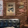 AC/DC - Panneaux en &eacute;tain m&eacute;tallique(20*30cm/30*40cm) - Musique