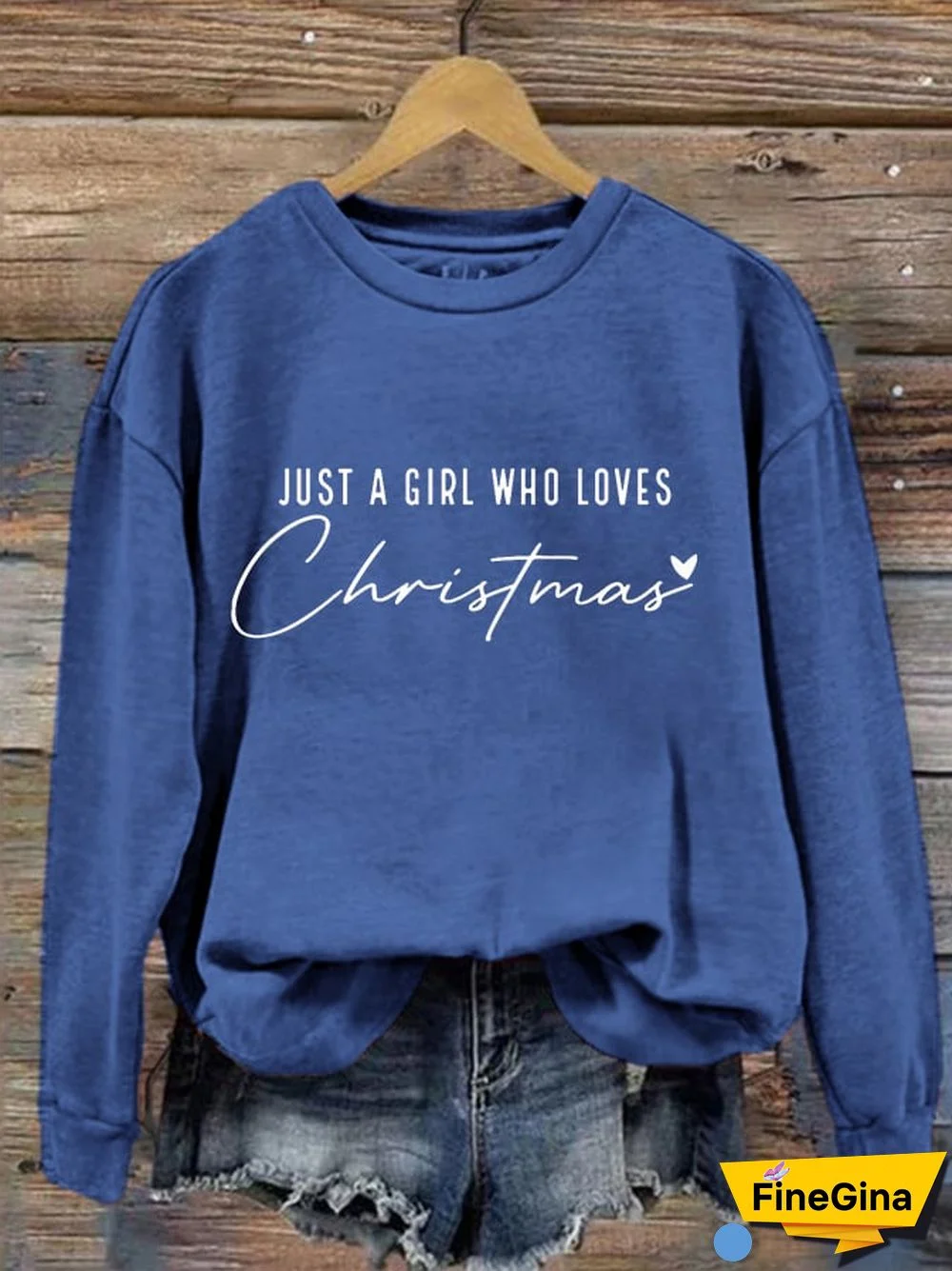 Women's Just A Girl Who Loves Christmas Sweatshirt