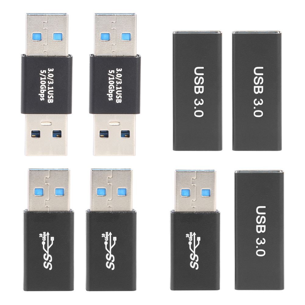 

USB 3.0 to USB 3.0 Female to Female Male to Male OTG Adapter Gender Changer, 1pcs female to female+1pcs female to male, 501 Original
