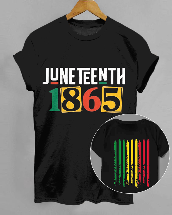 Juneteenth 1865 100% Cotton Crew Neck Short Sleeve Tshirt