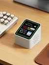 Smart WiFi Weather Forecast Station Clock with Temperature Humidity Display Date Weather Digital Clock Station for Kitchen Bathroom Office Bedroom Home