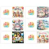 6Pcs carte de voeux d&rsquo;anniversaire-bricolage