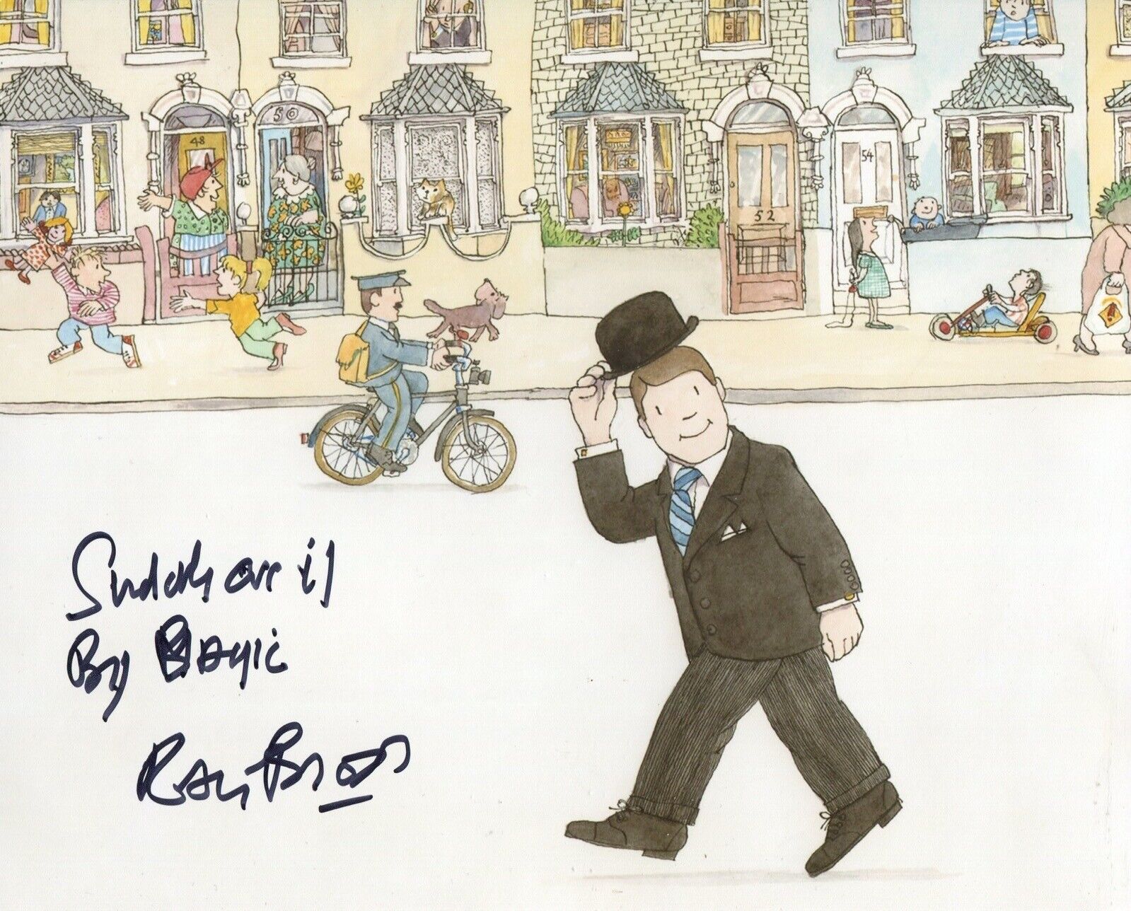 MR BENN narrator Ray Brooks signed Photo Poster painting WITH PROOF! + As if by Magic Quote!