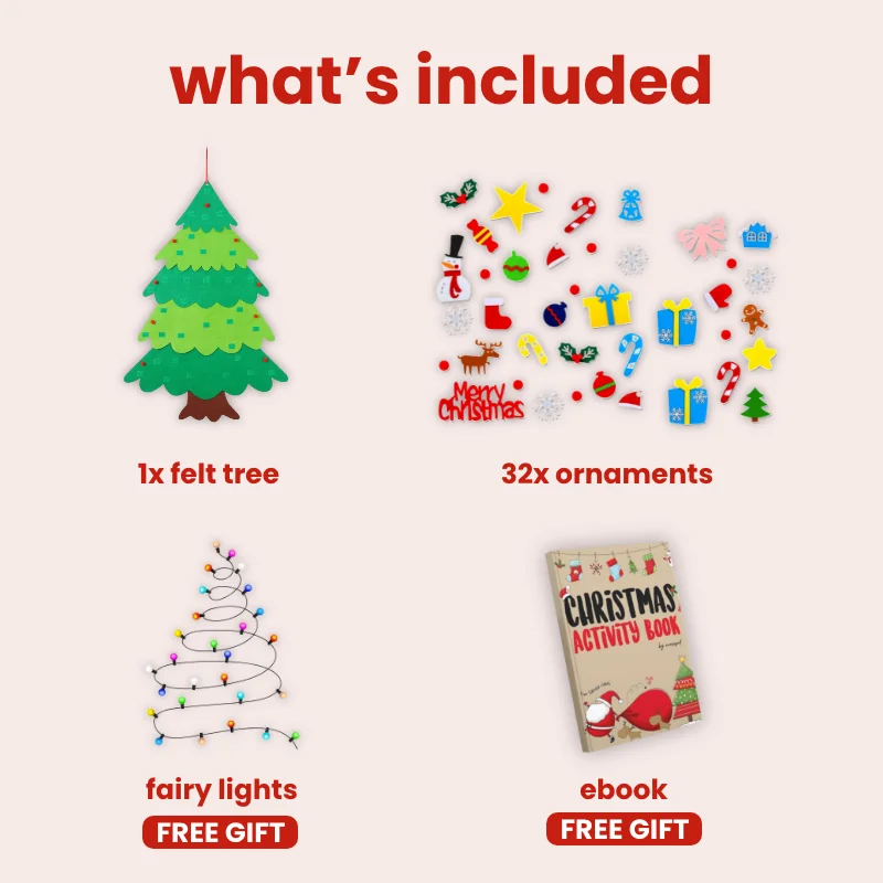 Everized felt christmas tree