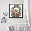 >SALE<5D DIY Partial Special Shaped Drill Diamond Painting Wreath Hedgehog Kit 30x30cm