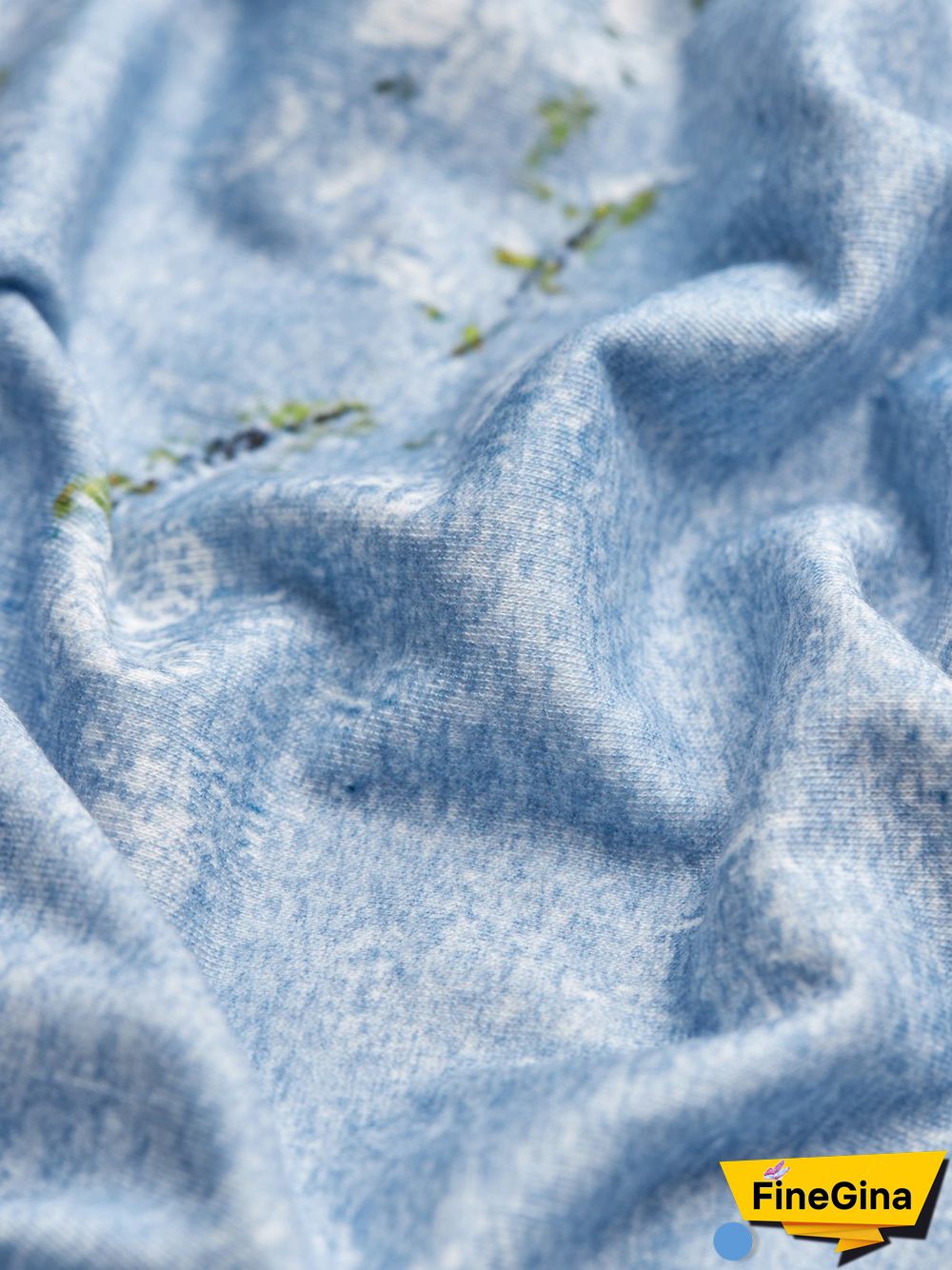 V Neck Loose Floral Printed T-Shirt