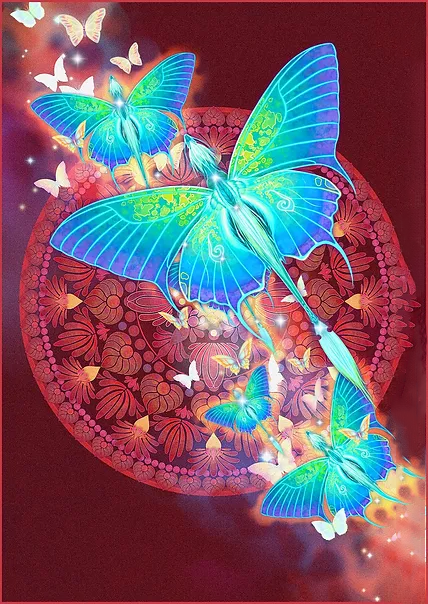 Butterfly-AB Round Drill Diamond Painting-40*60CM(Canvas)