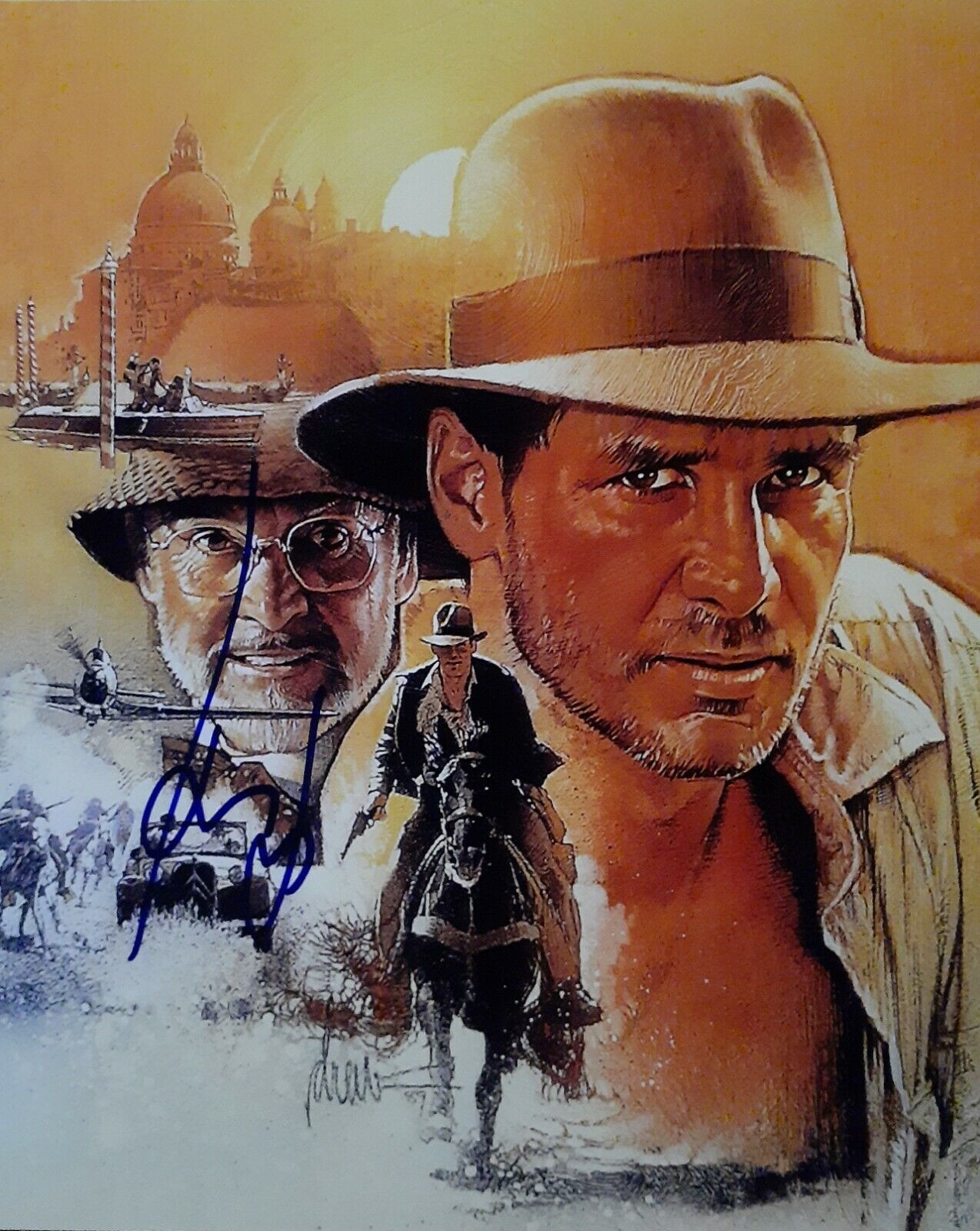 Harrison Ford signed 8x10 sheet