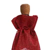 2pcs Christmas Diamond Art Linen Wine Gift Bag Diamond Painting Red Wine Bag Kit