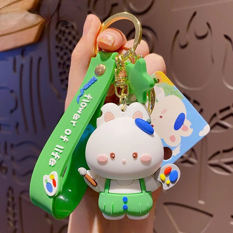 Cute Bunny Keychain Trendy Bag Pendant Holiday Gifts