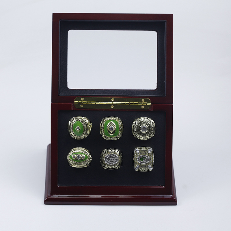 Green Bay Packers Super Bowl 4 Ring Set (1966, 1967, 1996, 2010) – Rings  For Champs