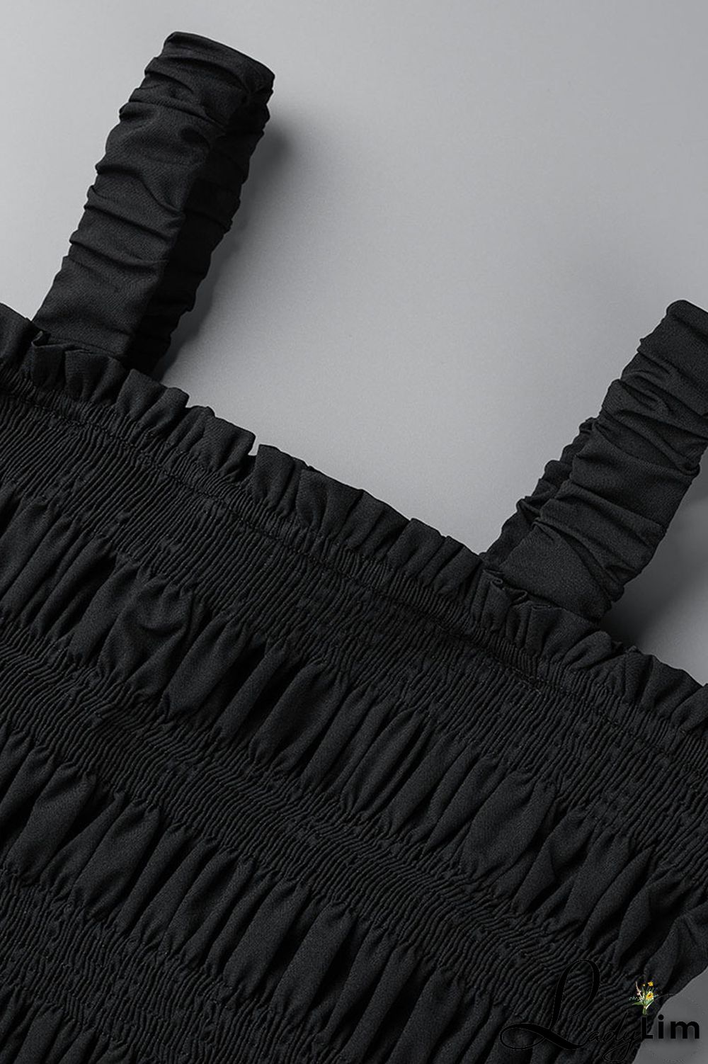 Rose Red Sexy Solid Patchwork Fold Stringy Selvedge Spaghetti Strap A Line Dresses