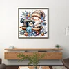 Sewing Machine Gnome-18CT Stamped Cross Stitch 30*30cm/11.81*11.81in