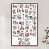 Alphabet-Sewing Beauty-14CT Stamped Cross Stitch 48*77cm/18.9*30.31in(Big Size)