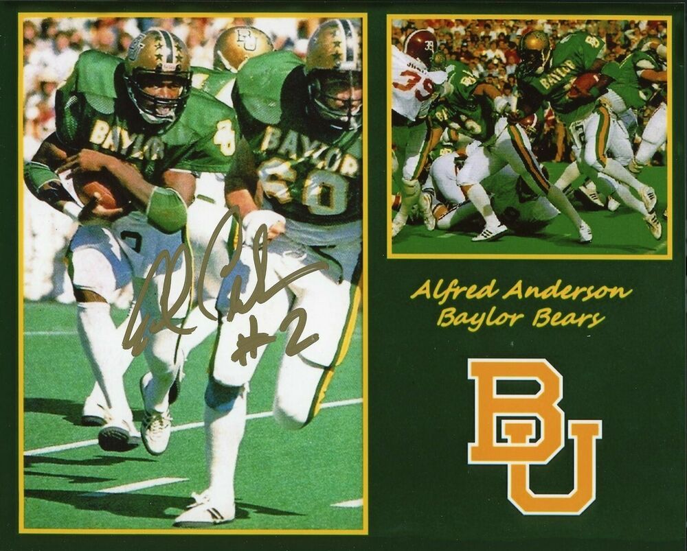 Alfred Anderson auto autographed 8x10  Baylor Bears   #4